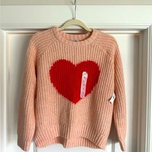 Old Navy Women’s Valentine Heart Sweater, size small